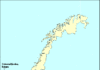 Karta över Norge som visar tre känslighetsområden med avseende på små avlopp