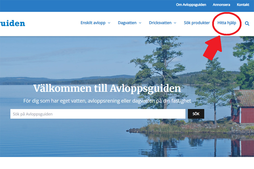 Kolla er kommunsida p&aring; Avloppsguiden